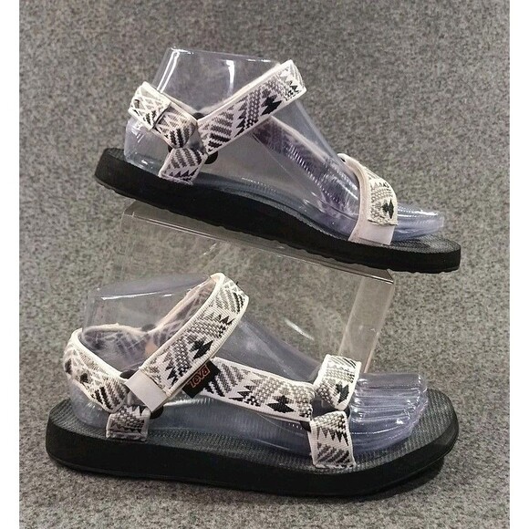 Teva Original Universal Sandal Boomerang White/Gray Women’s Sz 7 - Picture 2 of 11